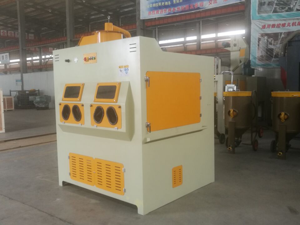 多工位手動轉(zhuǎn)臺噴砂機
